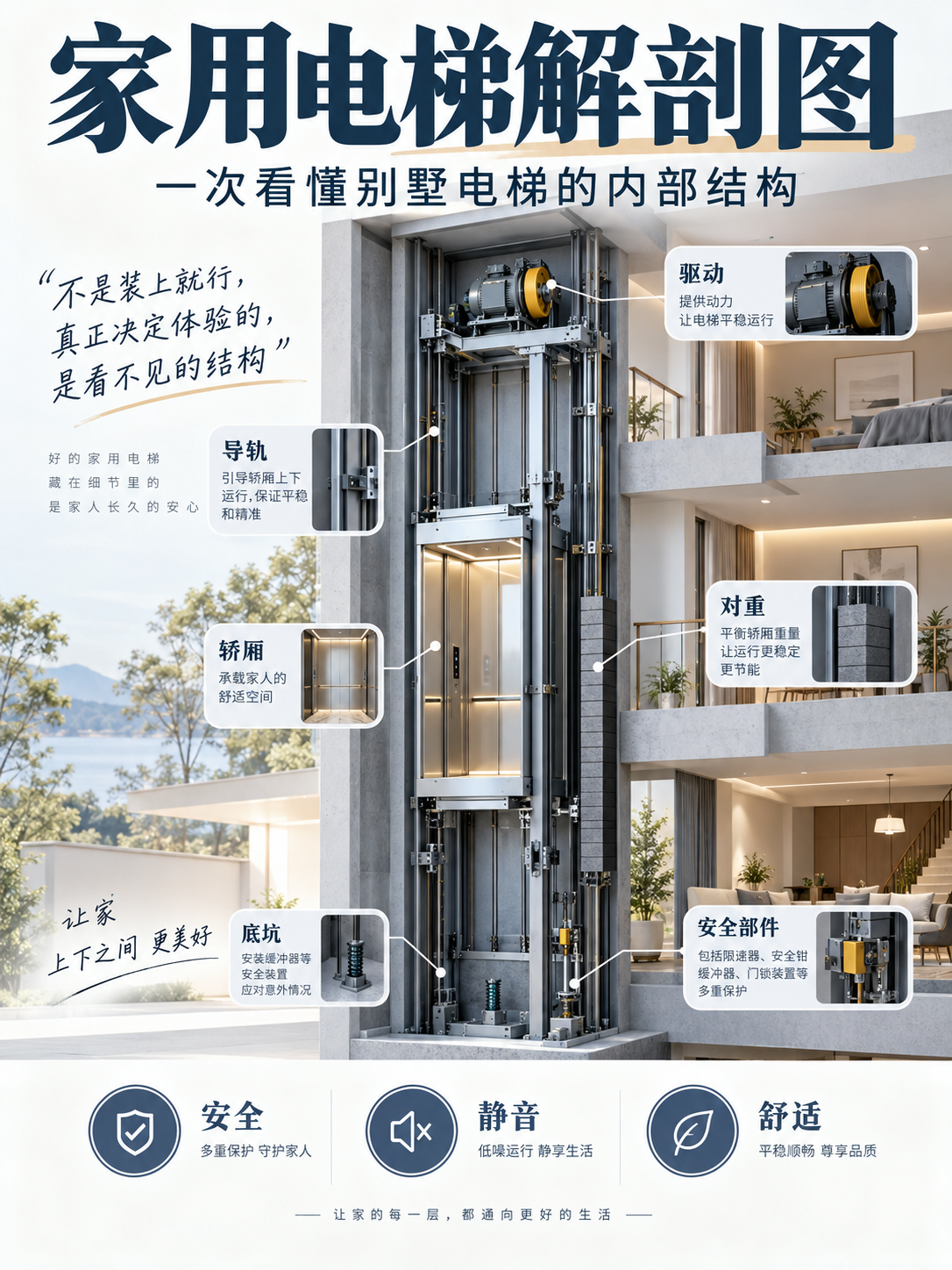 贺州家用电梯里面到底藏了什么？一张图拆给你看